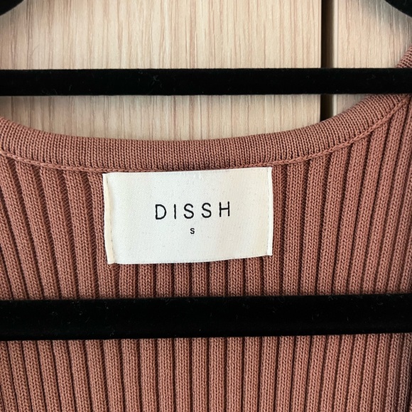 DISSH Chocolate Ribbed Tank Top - Picture 3 of 6